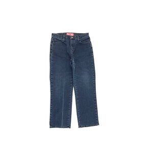 Comfort Denim Straight Leg Crop Women's size 8 Dark Wash Blue Denim jeans‎